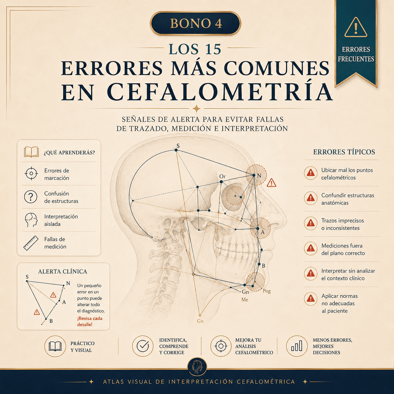 Los 15 Errores Más Comunes en Cefalometría