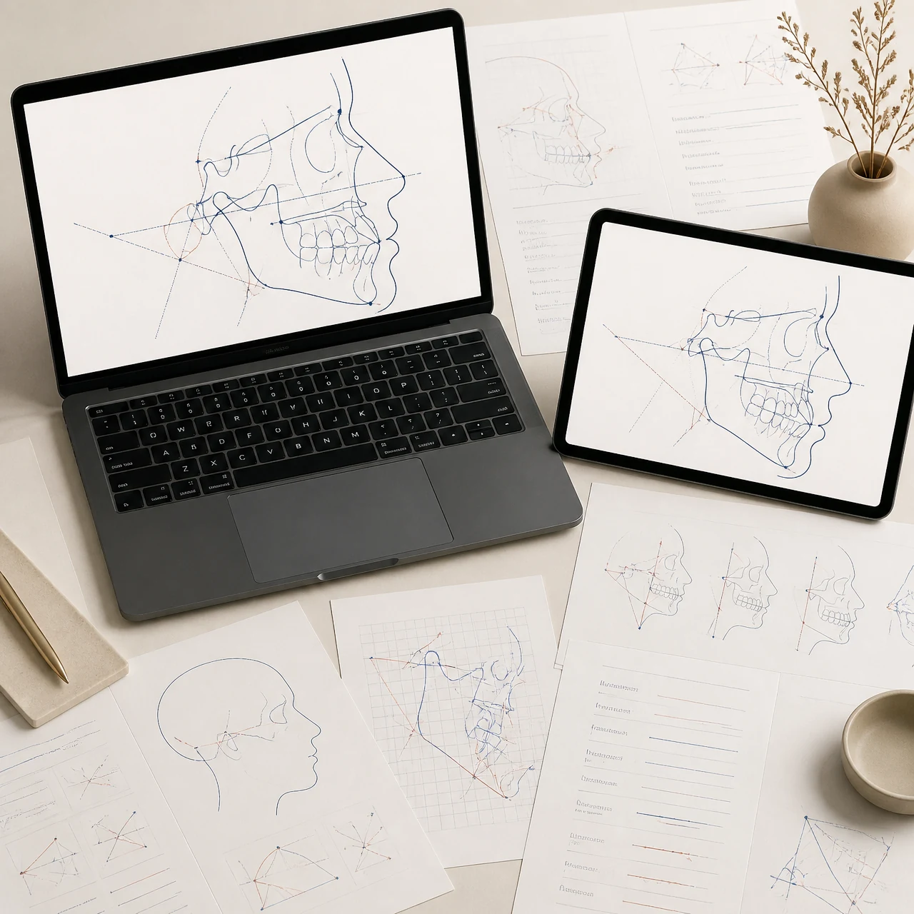 Atlas Visual de Interpretación Cefalométrica — kit completo